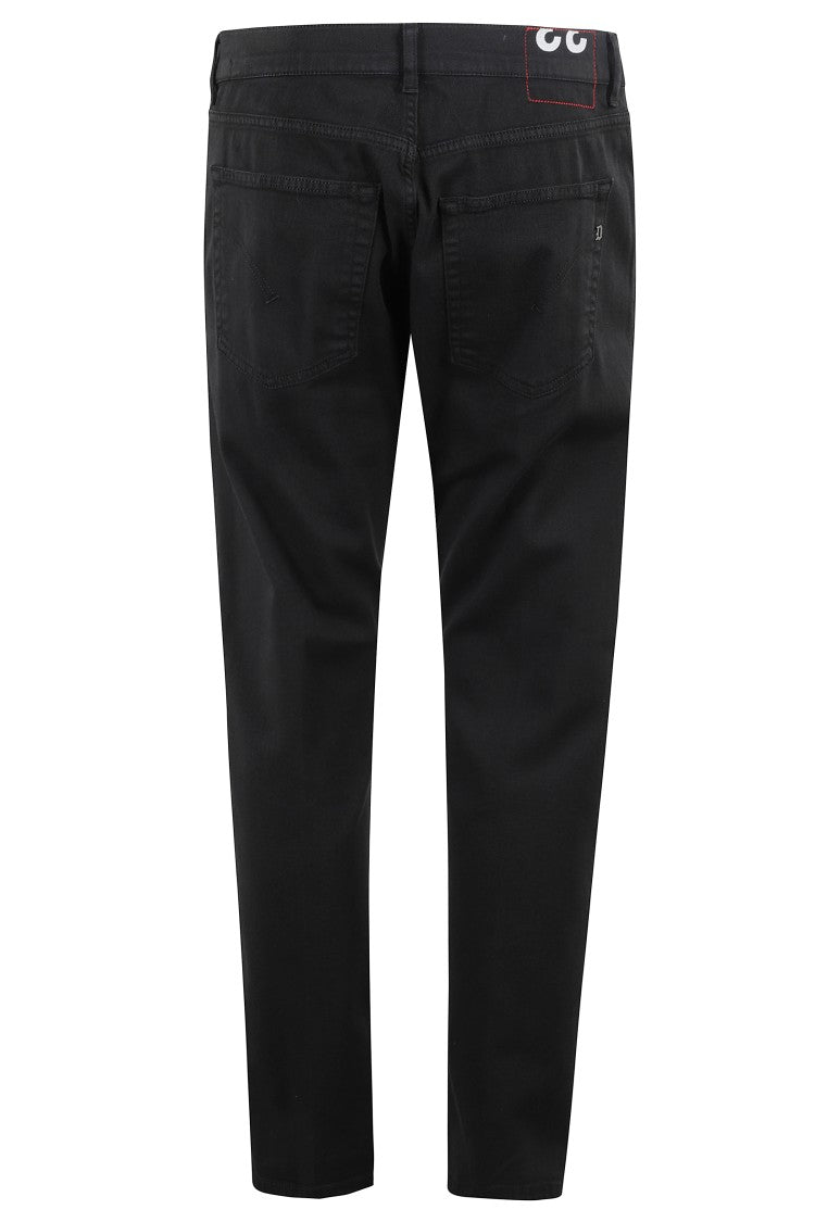 Dondup Carrot Leg Black Jeans With Five-Pocket Design