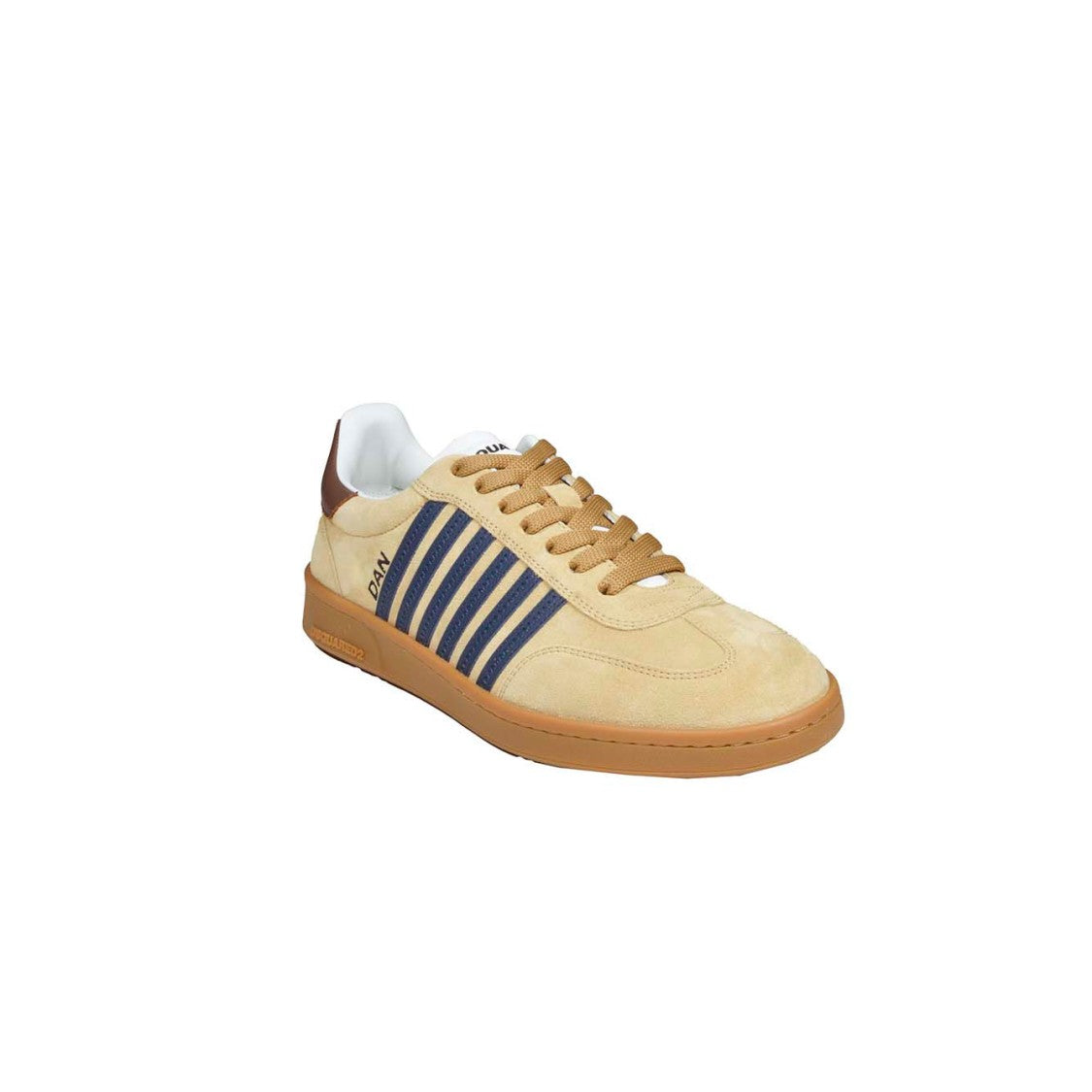 Dsquared2 Beige Suede Leather Boxer Sneakers