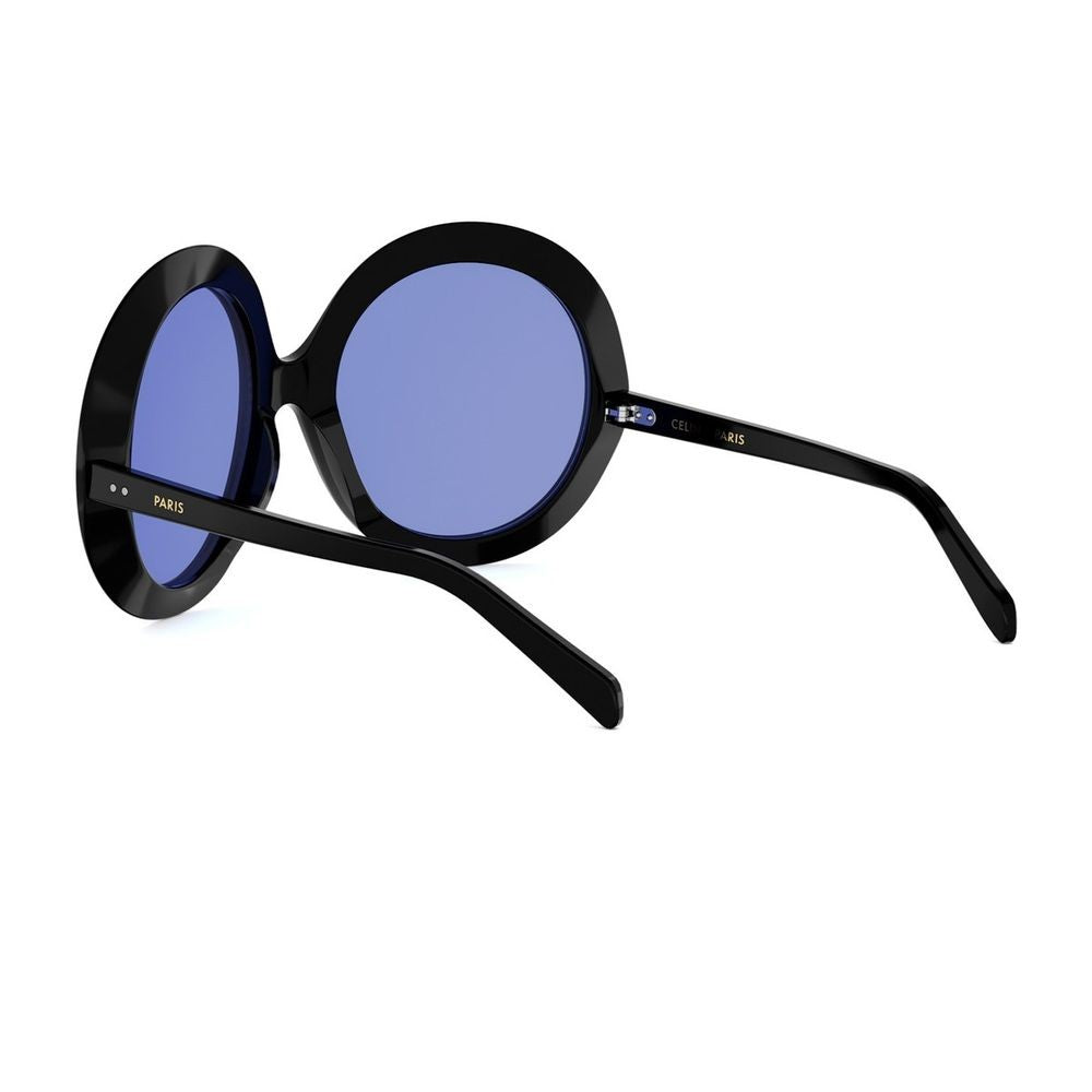 Celine Black Cl40345i Disc Round Acetate Sunglasses