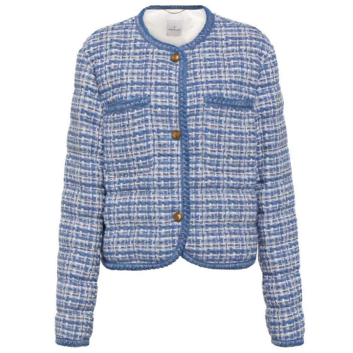 Moncler Textured Woven Design Moncler Down Jacket