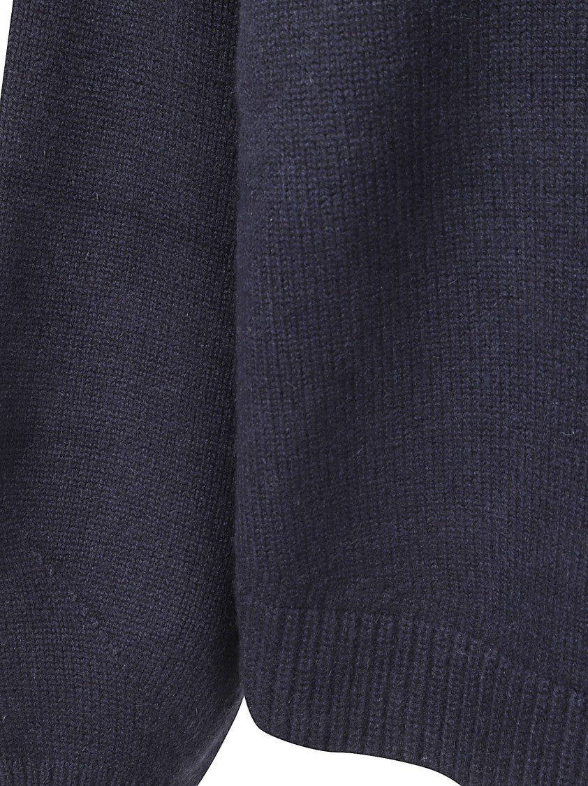 Alaïa Cropped Cashmere Sweater With Ribbed Details