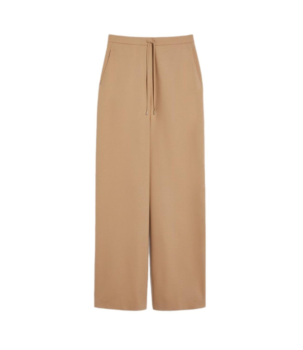 Max Mara Wide-Leg Trousers With Drawstring Waist
