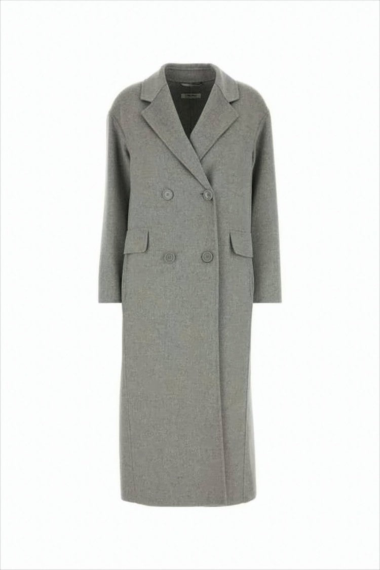Max Mara Double-Breasted Wool Coat With Notched Lapel By S Max Mara