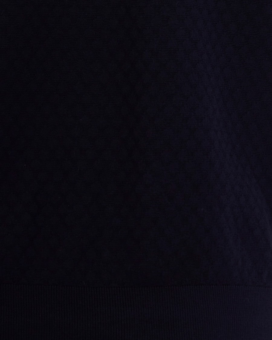 Paolo Pecora Blue Knit Polo Shirt