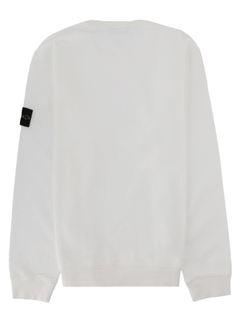 Stone Island Crewneck Sweatshirt With Distinctive Patch Logo