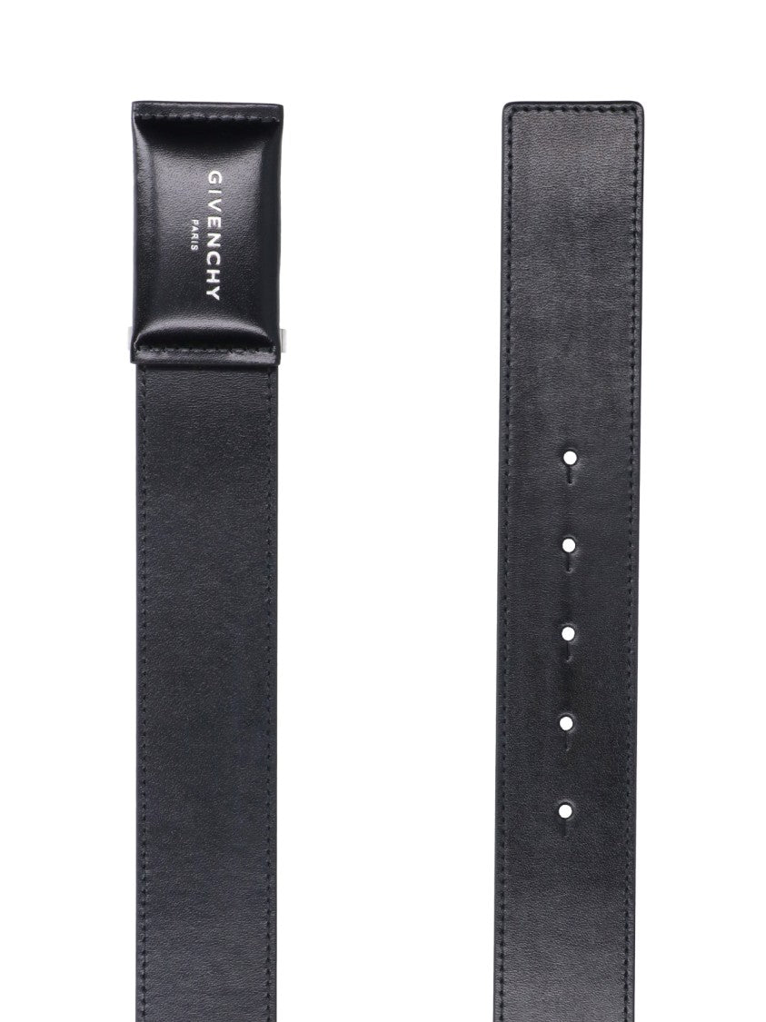 Givenchy Black Antigona Leather Belt