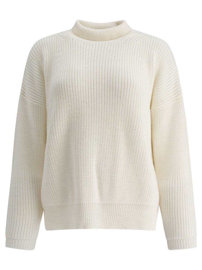 Rakki' Chunky Knit Sweater In Pure Merino Wool