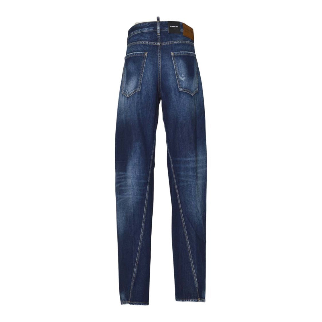Dsquared2 High-Waisted Relaxed Jean With Subtle Distressing