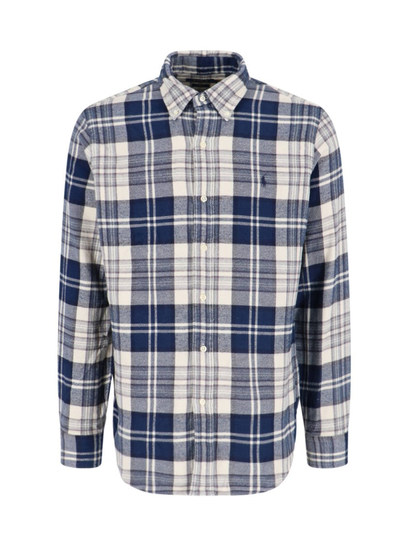 Polo Ralph Lauren Plaid Button-Down Shirt With Curved Hem