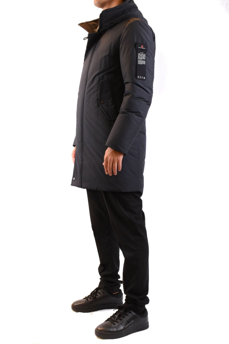 Peuterey Black Nylon Hooded Parka