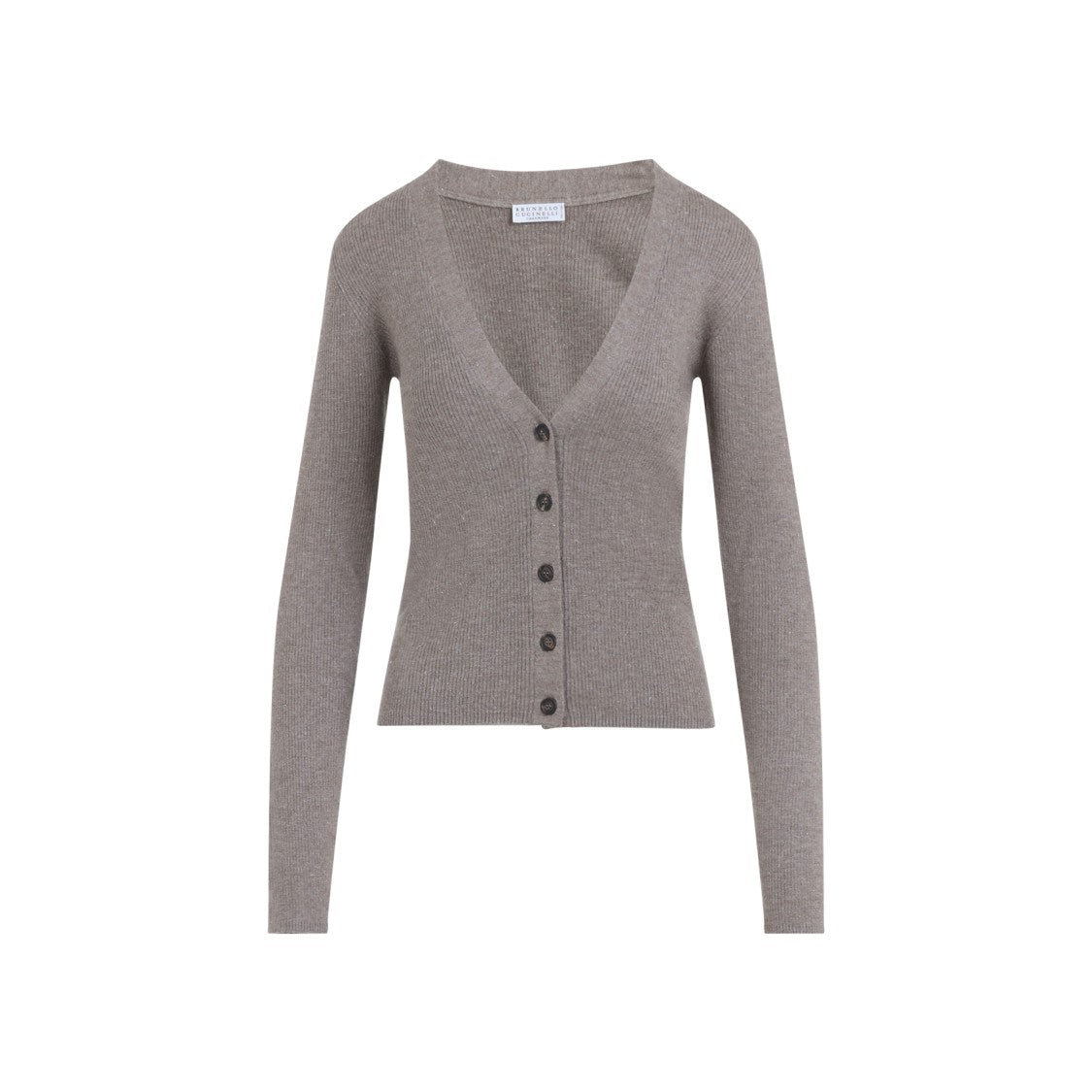 Brunello Cucinelli Cashmere Cardigan With Wide V-Neckline