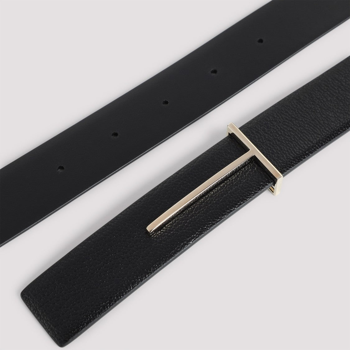 Tom Ford Black Goat Leather Belt