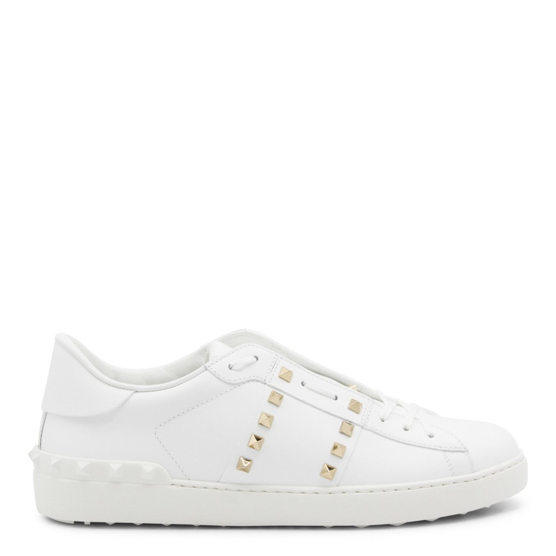Valentino Garavani White Leather Low-Top Sneakers