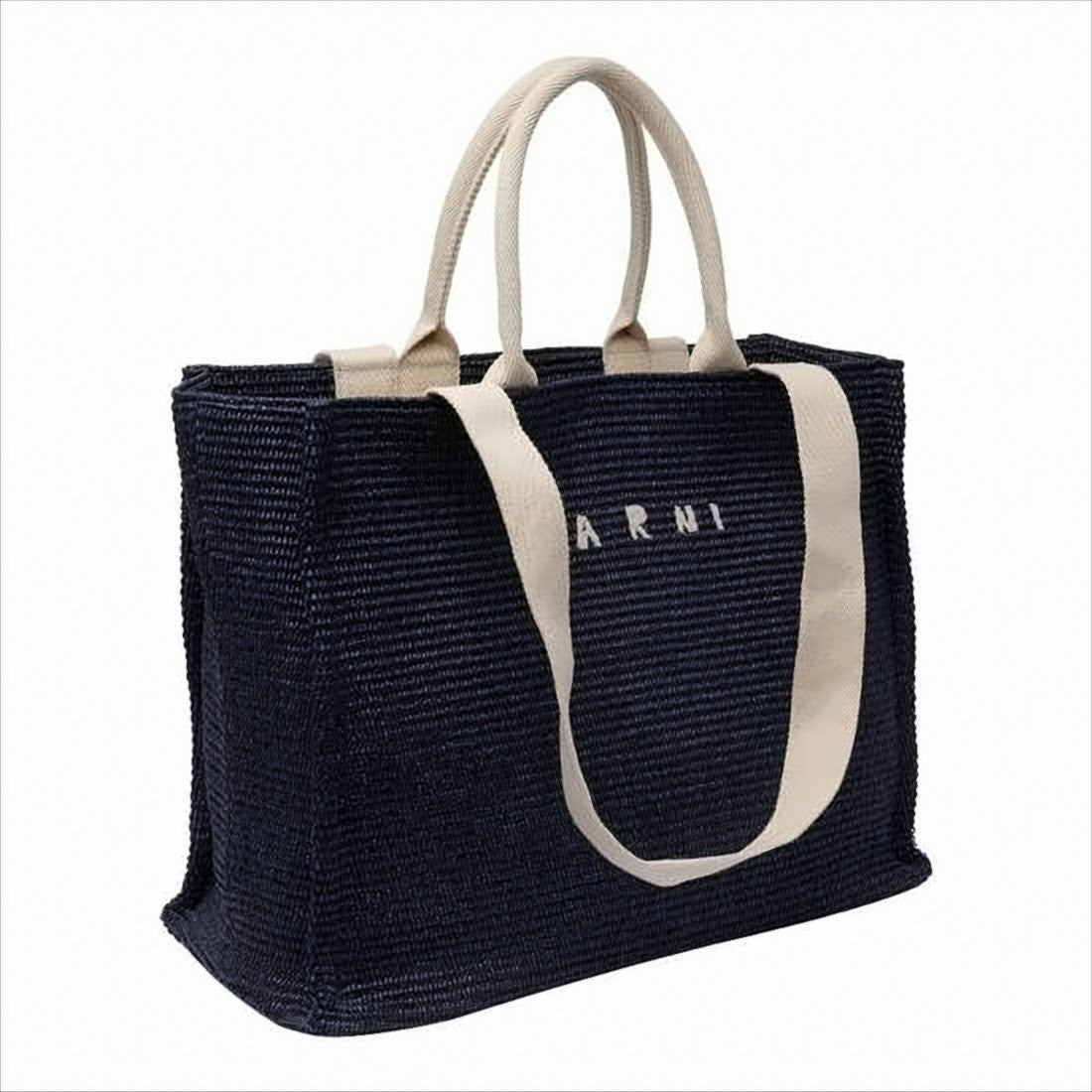 Marni Textured Woven Shoulder Bag With Versatile Straps