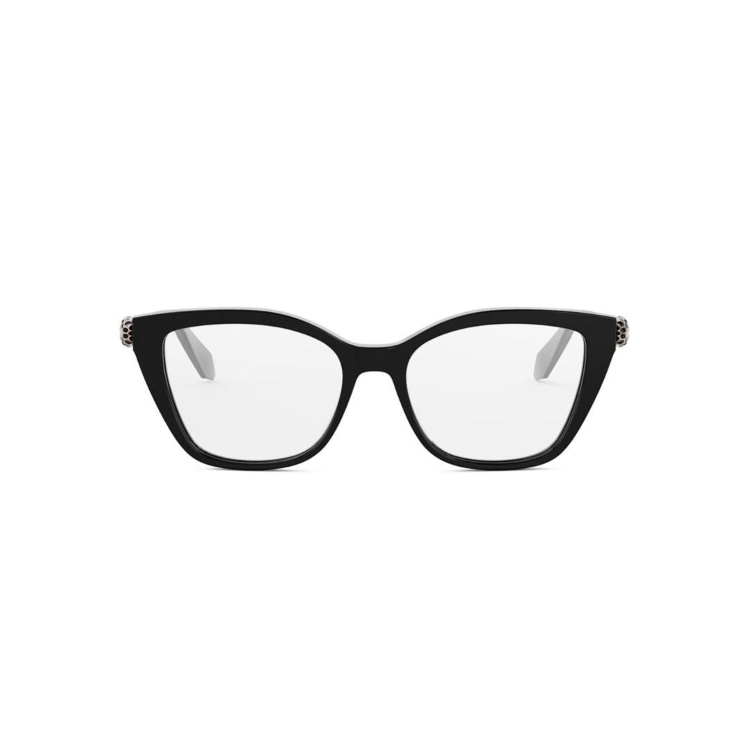 Bulgari Bv50055i Bold Black Rectangular Eyeglasses