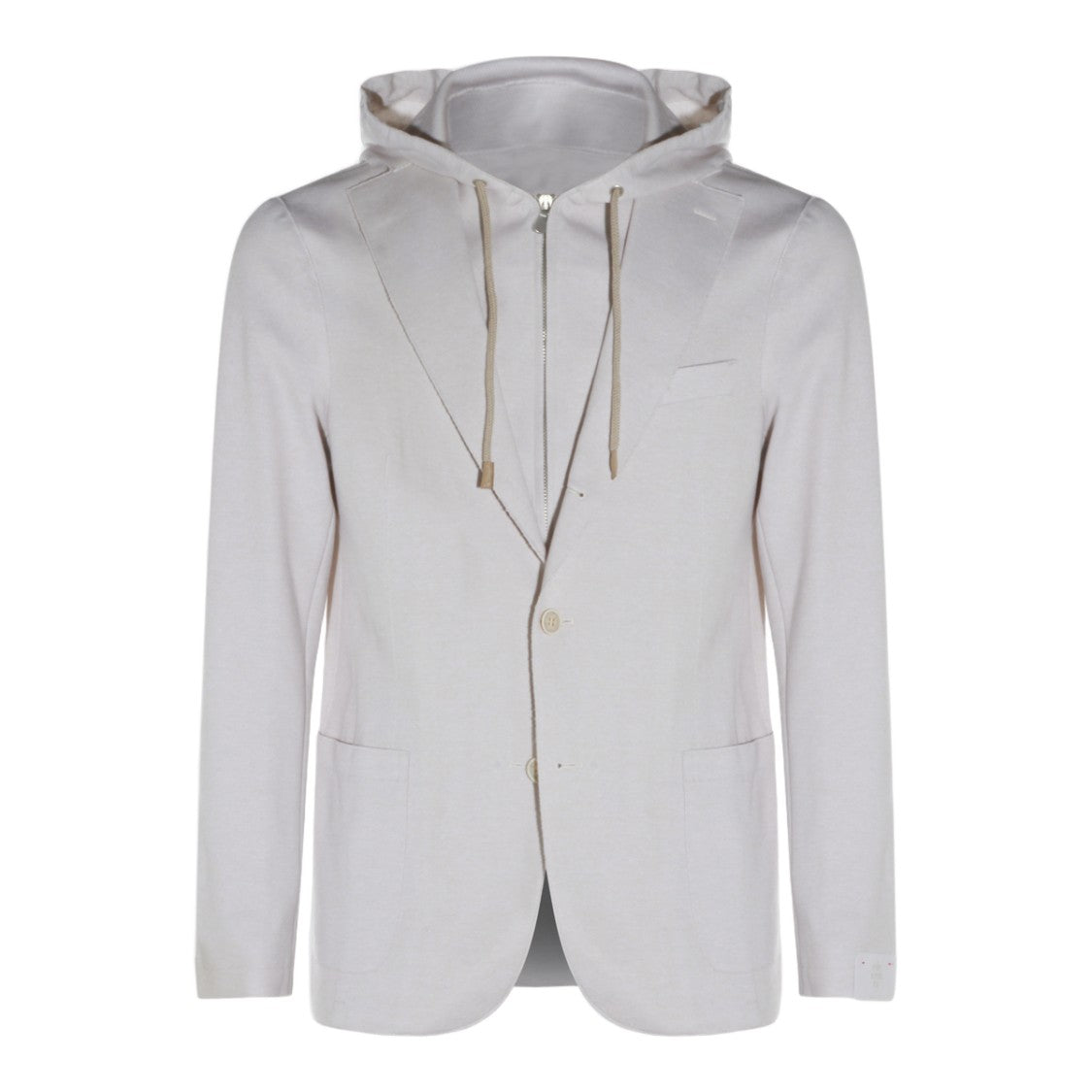 Eleventy Tailored Sand Jacket With Hoodie
