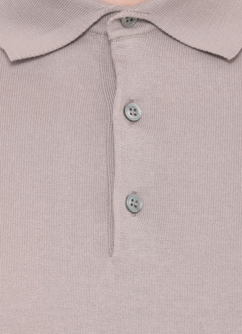Lardini Ribbed Trims Cotton Polo Shirt