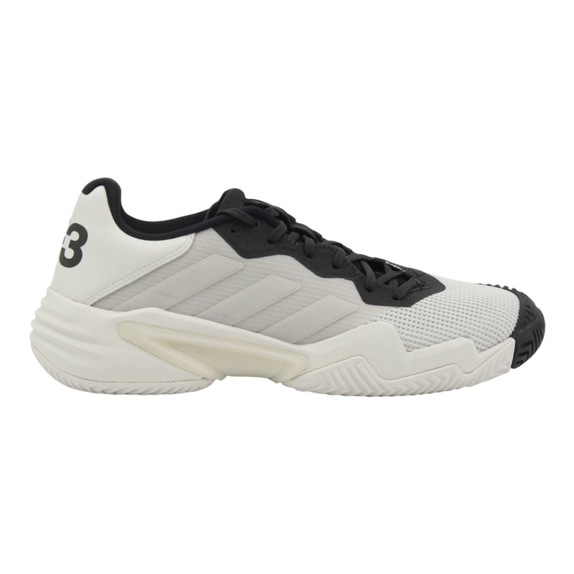 Y-3 Light Grey And Black Accented Modern Sneakers