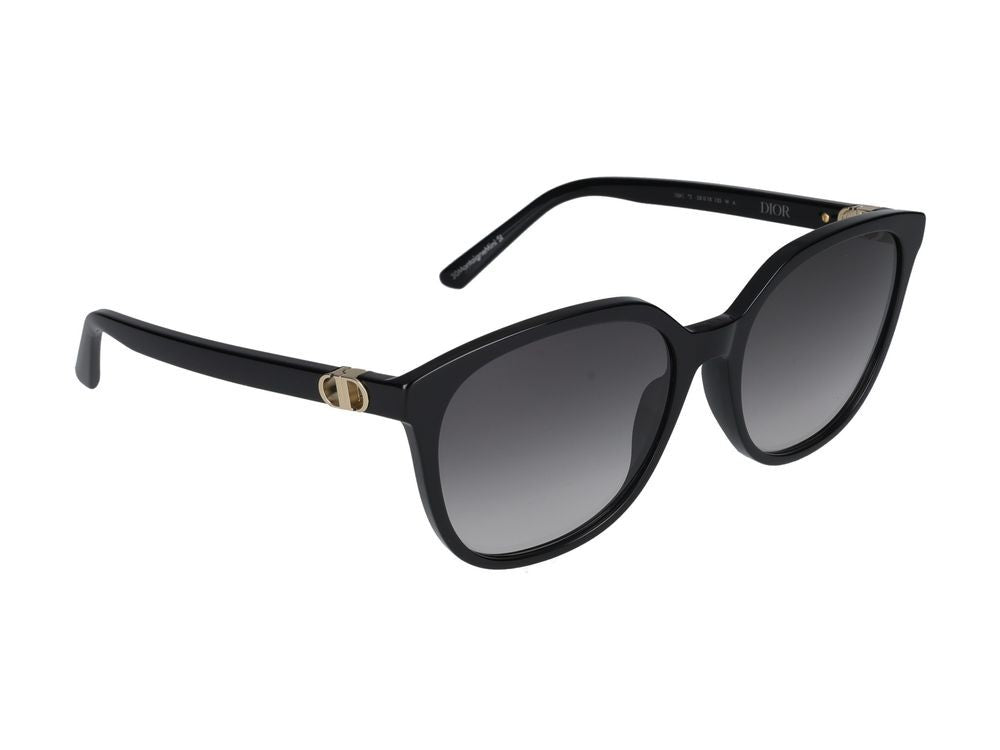 Dior Oversized Square Frame Sunglasses With Gold Accents