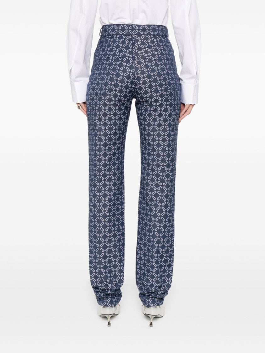 Givenchy High-Waisted Tapered Jeans With Distinctive Pattern