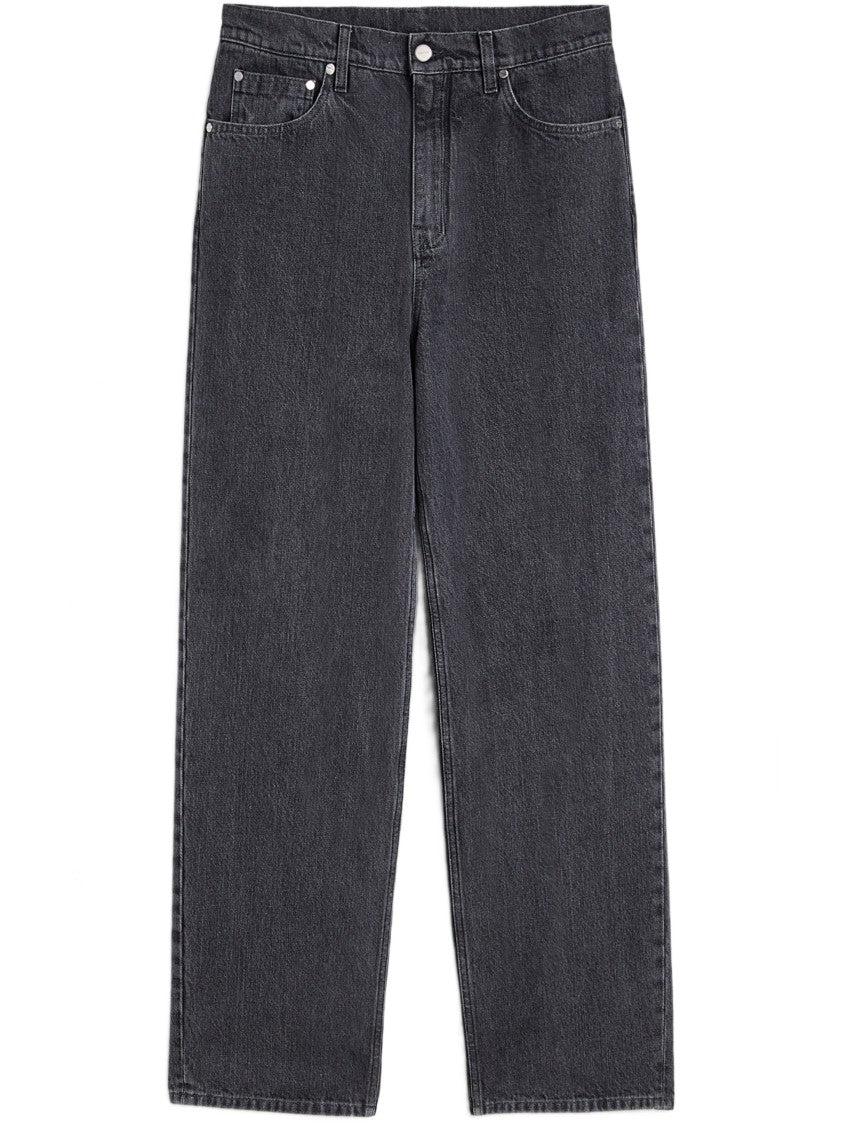 Jil Sander Wide-Leg Dark Denim Trousers With Classic Five-Pocket Design
