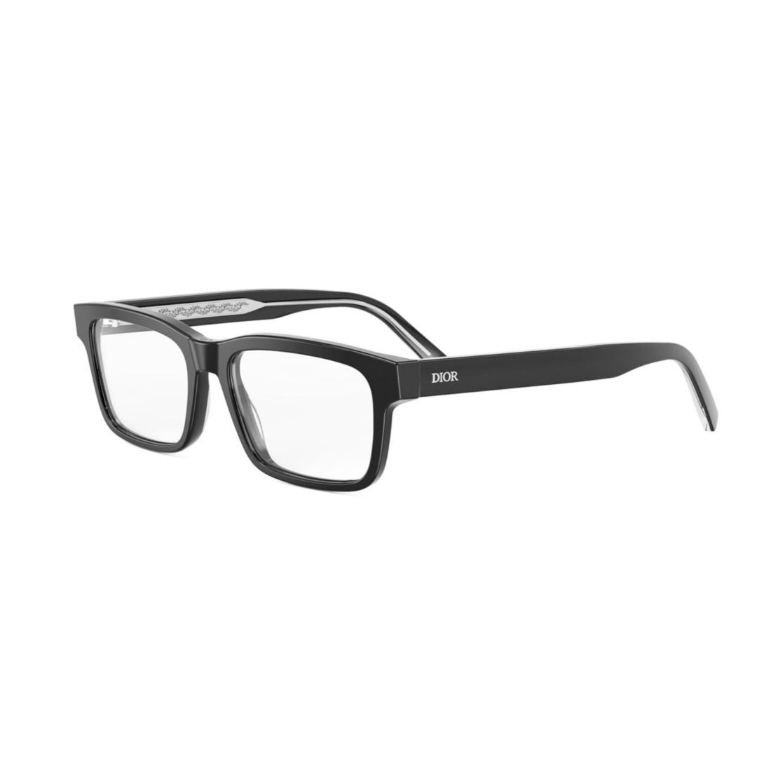 Dior Botanicao S4i Glossy Black Rectangular Frame Eyeglasses