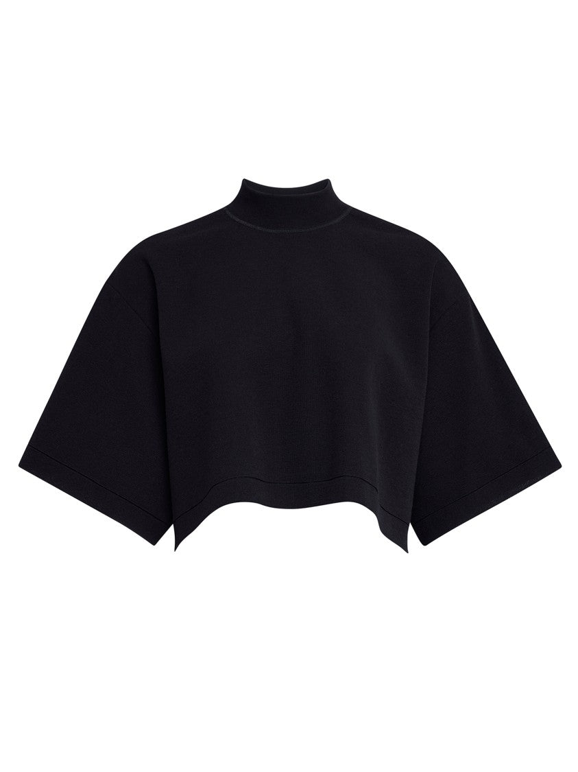 Alaïa Cropped Knit T-Shirt