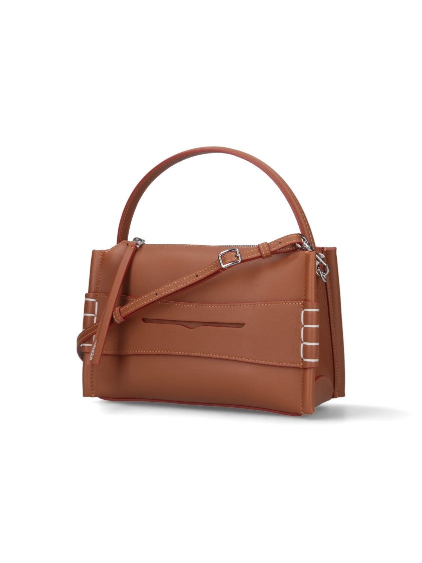 J. W. Anderson Warm Brown Loafer Smooth Leather Handbag