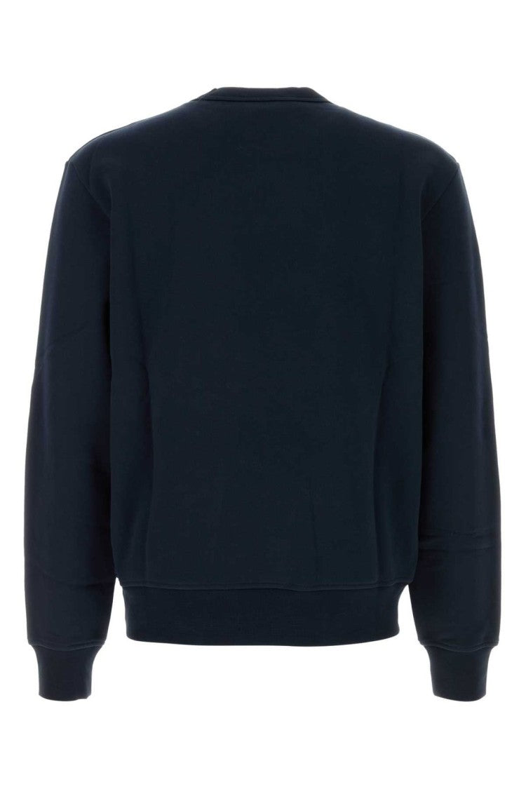 A.P.C. Minimalist Long-Sleeve Crewneck Shirt With Logo Detail