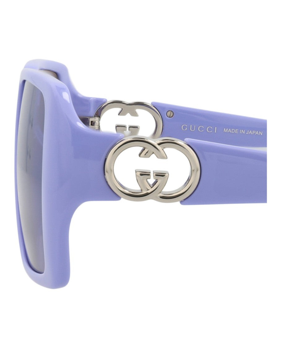 Gucci Square-Frame Injection Sunglasses