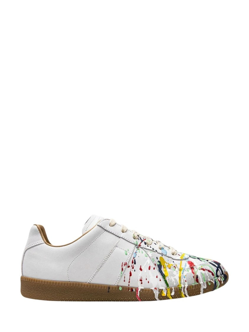 Maison Margiela Replica Patent Leather Art Splatter Sneakers