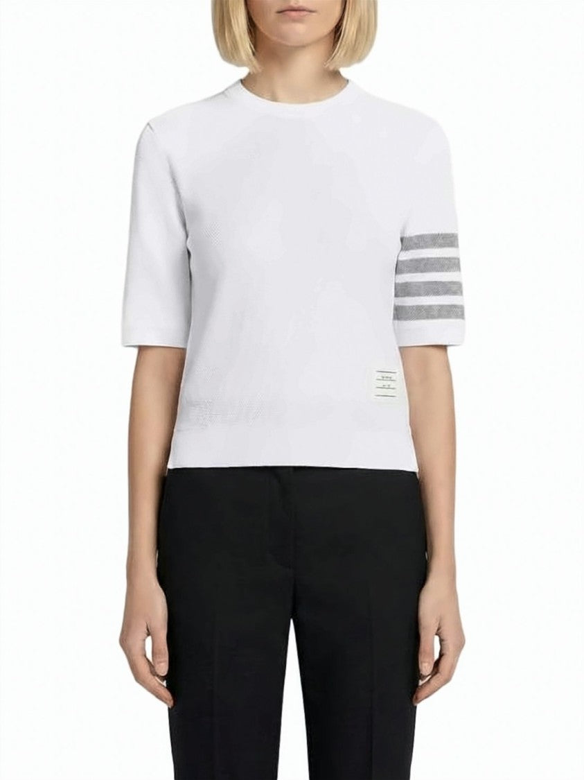 Thom Browne Textured Cotton Piqué Top
