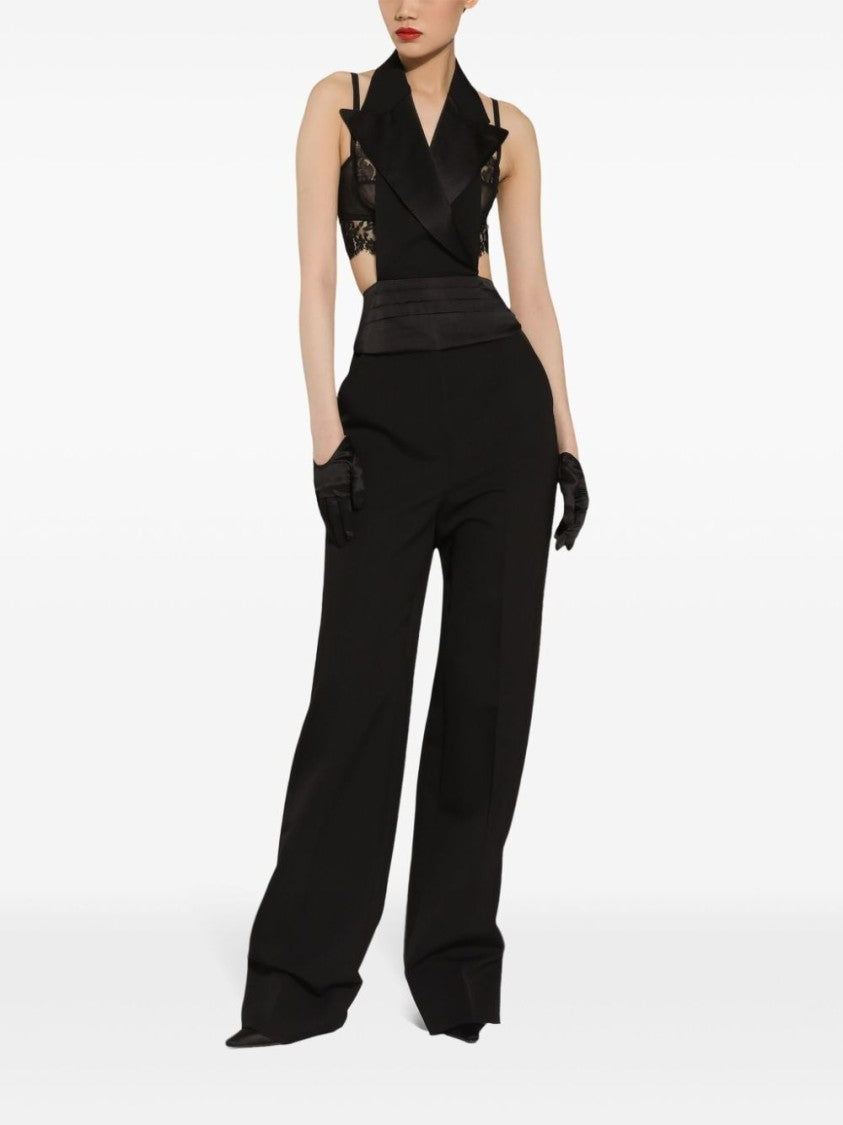 Dolce & Gabbana High-Waisted Wide-Leg Trousers