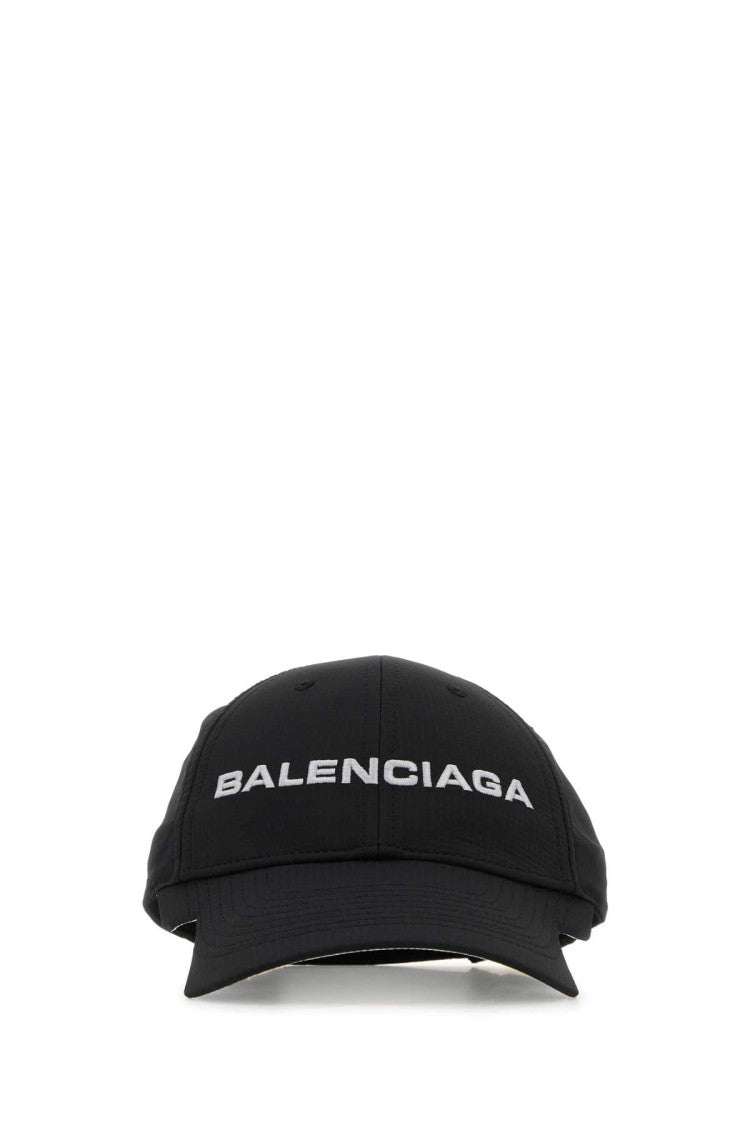Balenciaga Black Stretch Polyester Baseball Cap