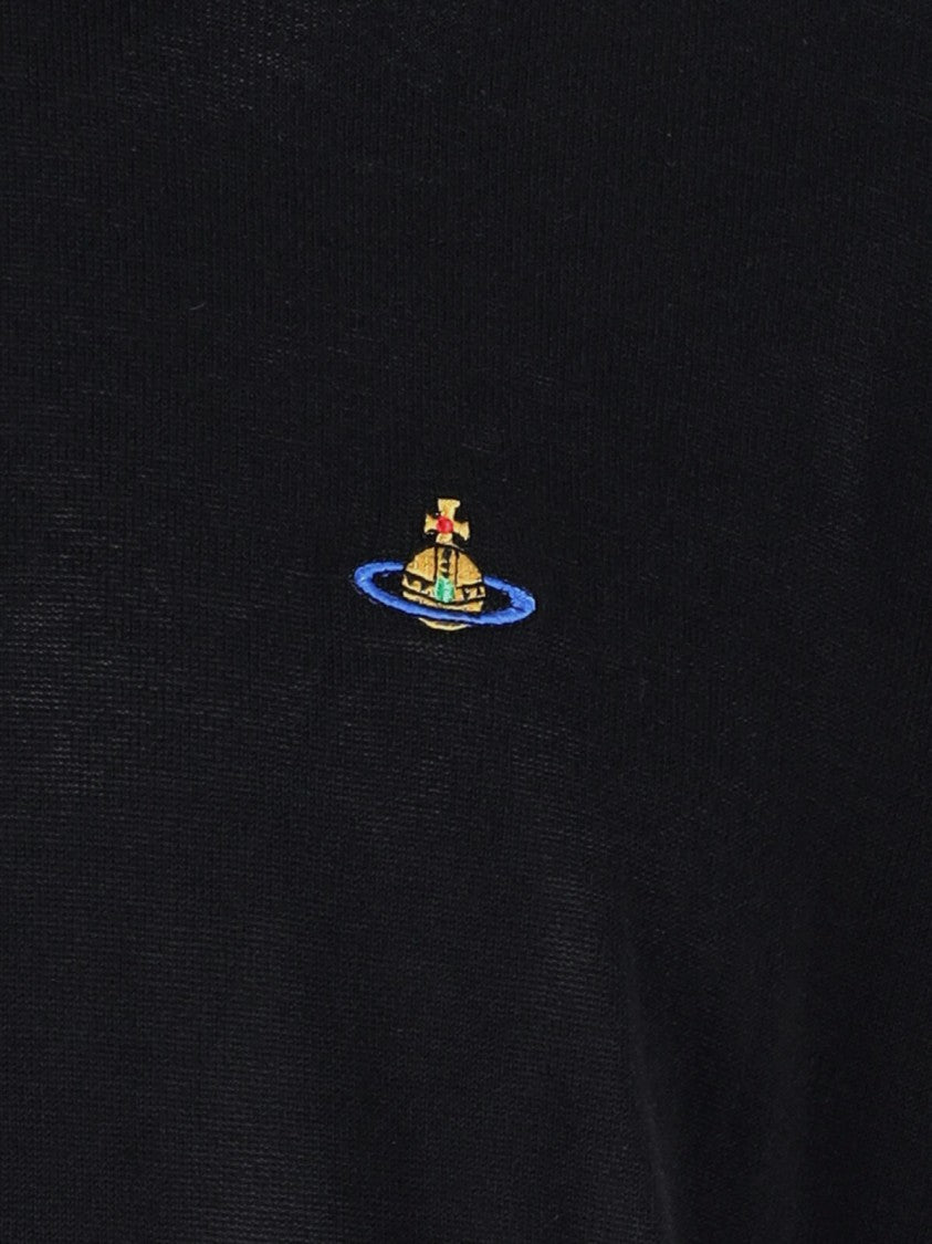 Vivienne Westwood Black Alex Crew Neck Cotton Sweater