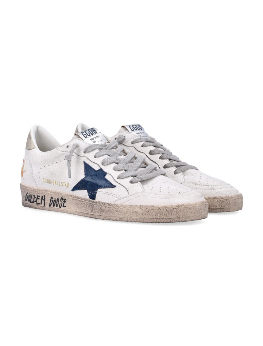 Golden Goose White Ball Star Leather Sneakers