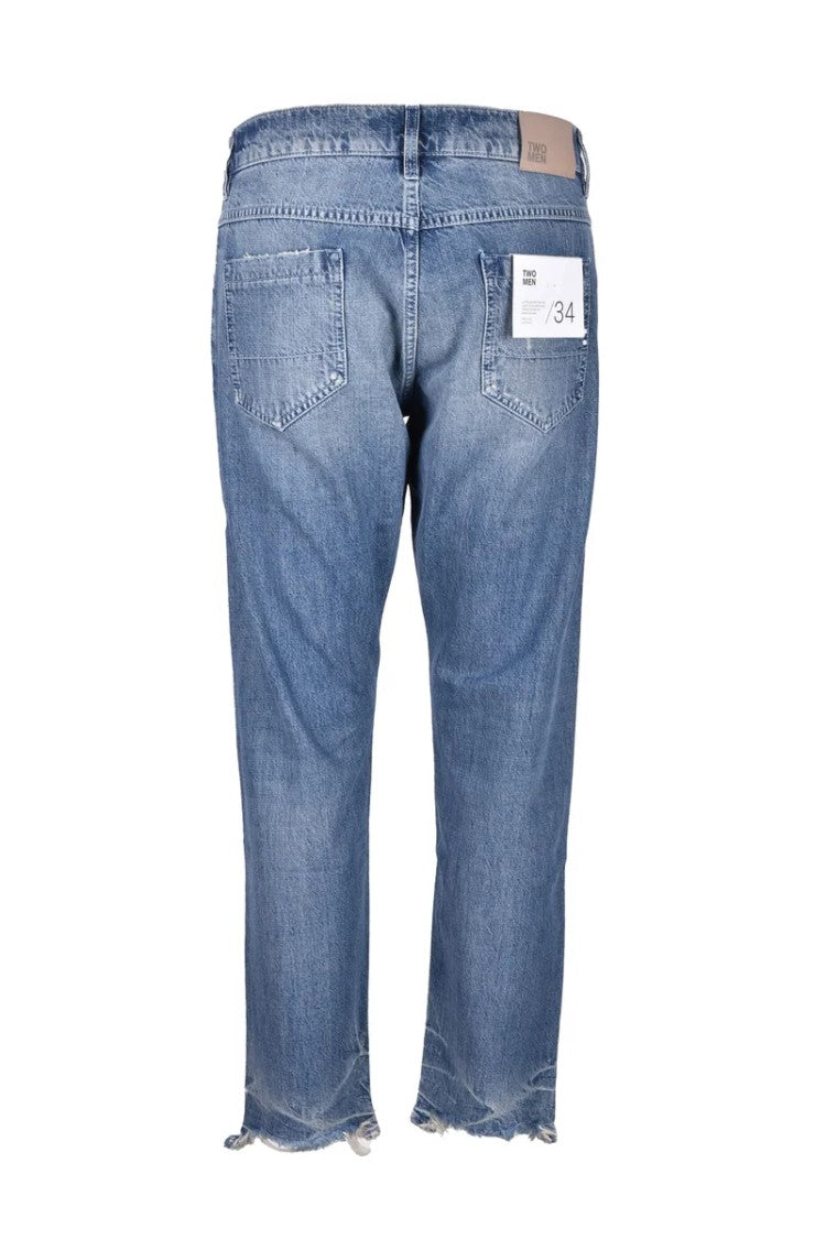 Two Men Jeans Cotton - Blue