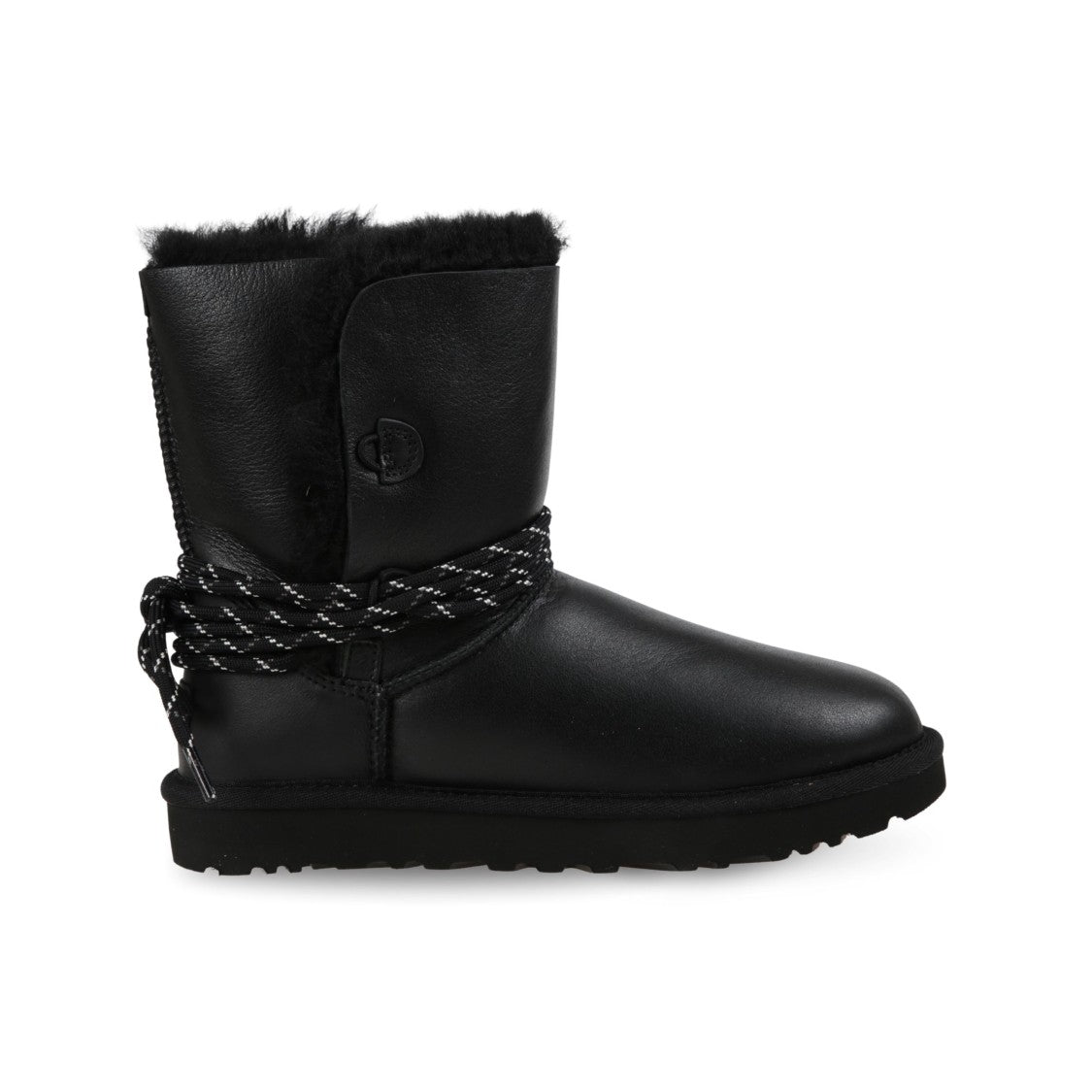 Ugg Mid-Calf Boots With Smooth Leather Upper