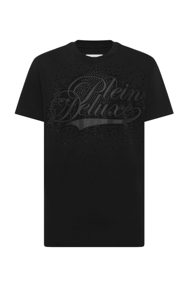 Philipp Plein Black Cotton Plein Deluxe Stones T-Shirt