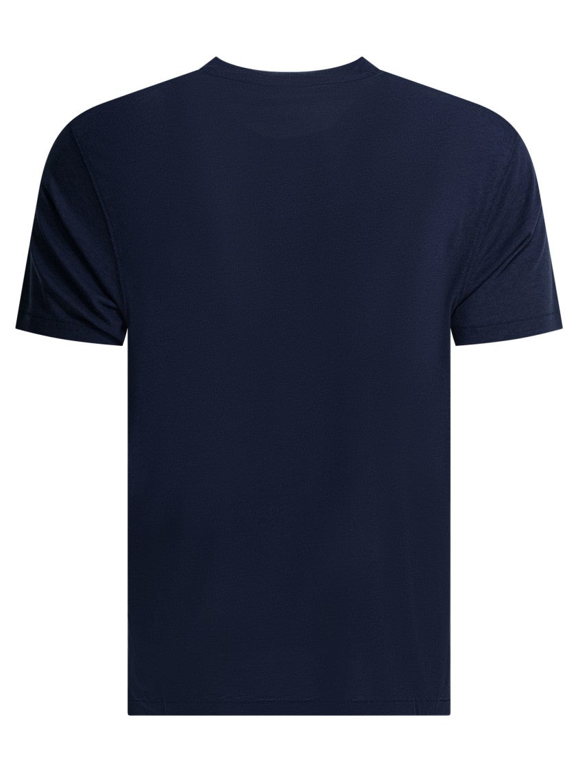 Tom Ford Lightweight Lyocell-Cotton T-Shirt With Riveted Crew Neck