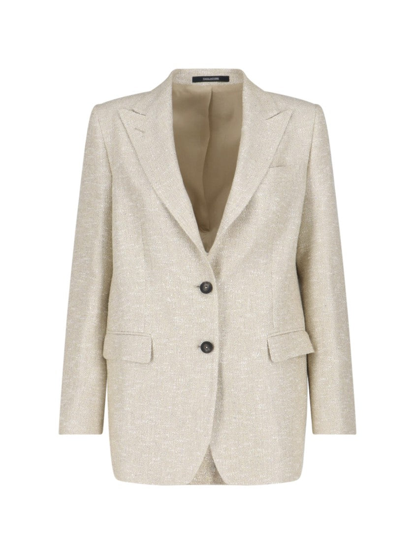 Tagliatore J Bertha Single-Breasted Blazer – Cream