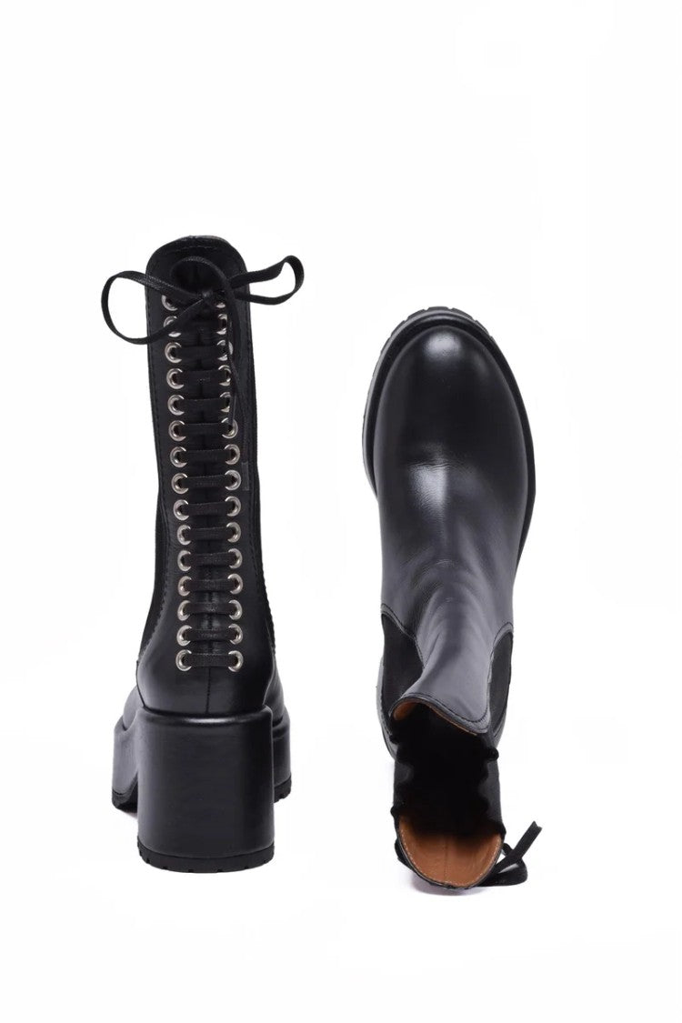 Laurence Dacade Wedge Ankle Boot 7Cm - Black