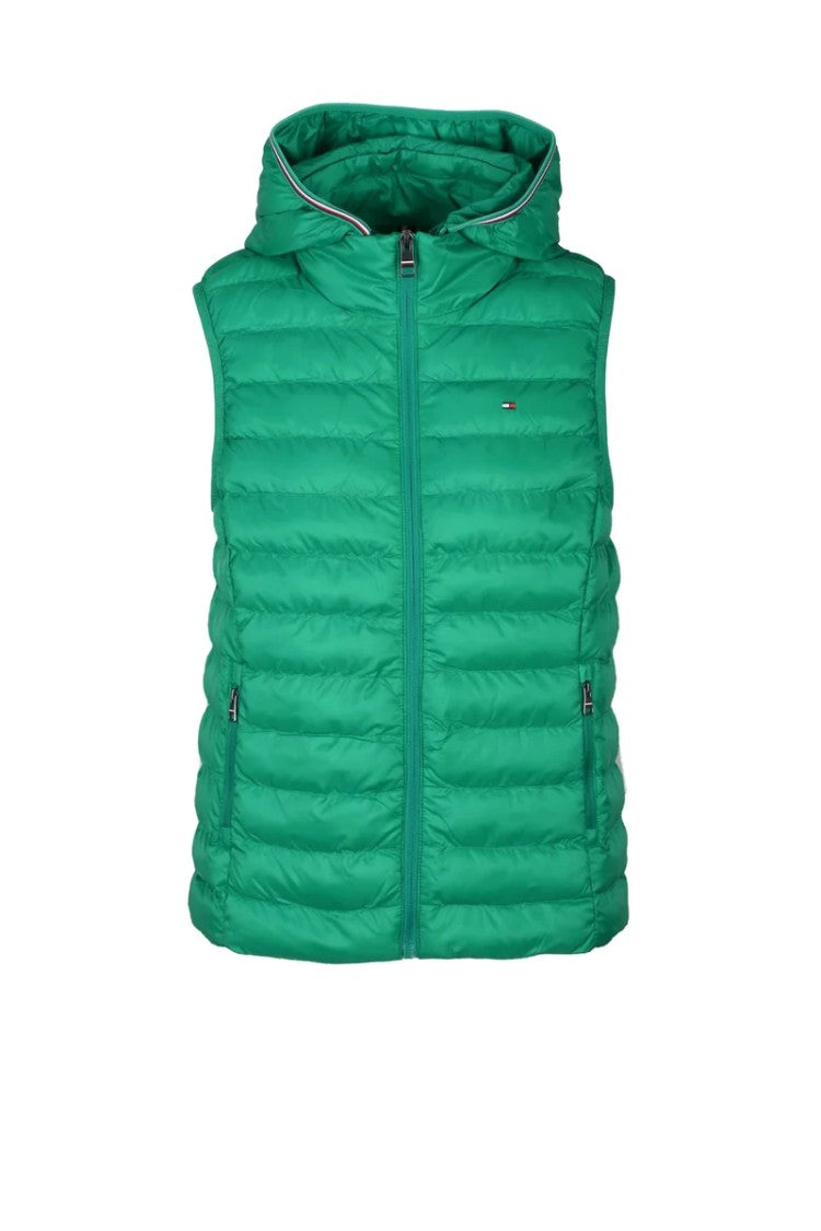 Tommy Hilfiger Green Padded Polyester Gilet