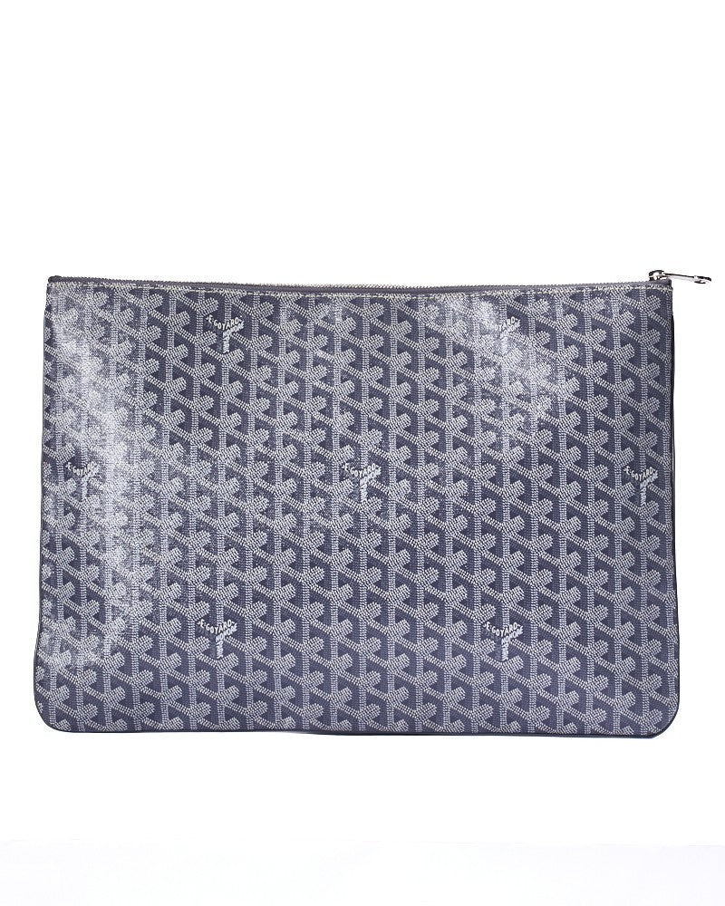 Goyard Sènat Gm Grey Clutch Bag