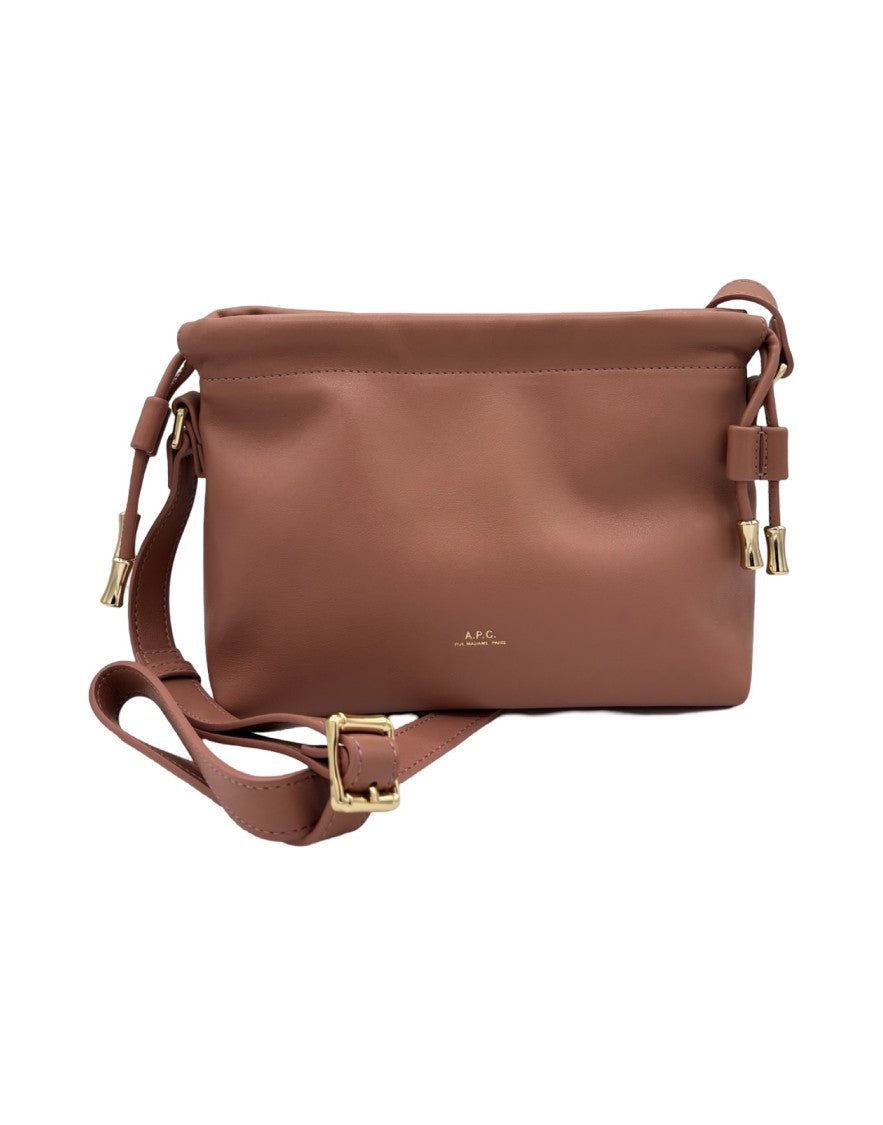 A.P.C. Miniature Shoulder Bag With Structured Design And Gold-Tone Hardware