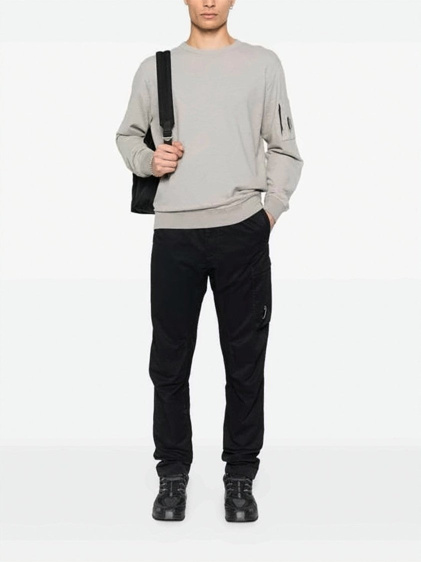 C.P. Company Casual Crewneck Sweatshirt With Distinctive Branding Patch