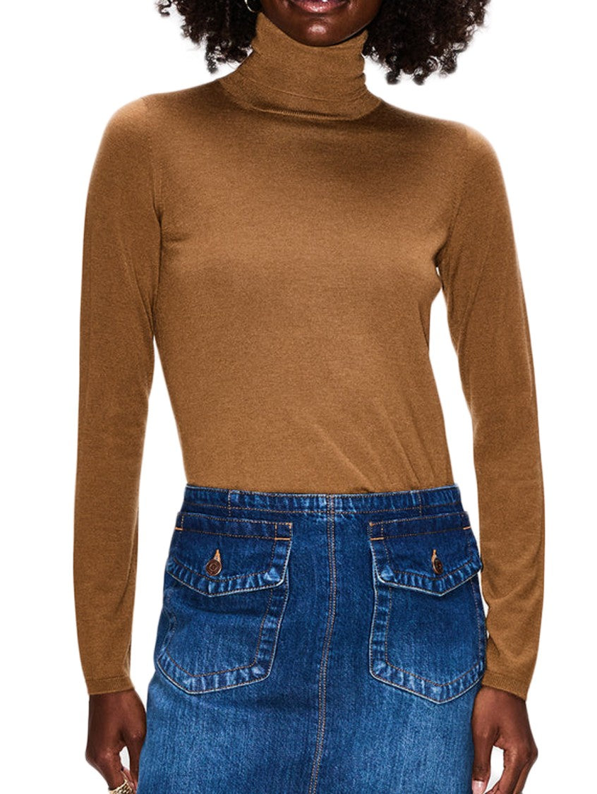 Max Mara Fitted Turtleneck Sweater With High Neckline