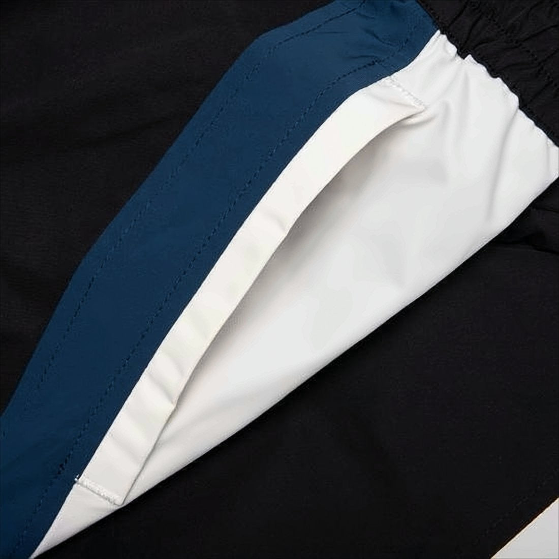 Rhude Color-Blocked Nylon Jogger Pants With Drawstring