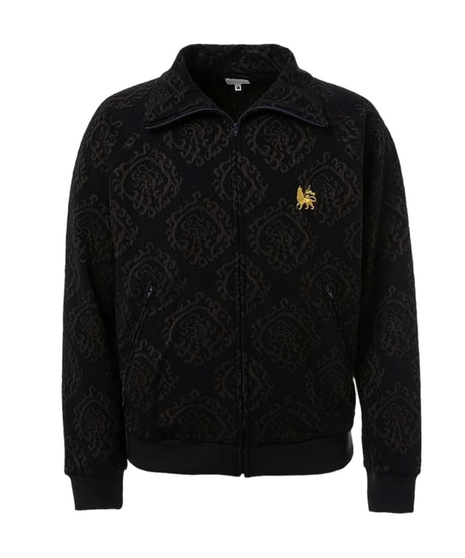 Sasquatchfabrix Intricate Patterned Zip-Up Jacket With Classic Collar