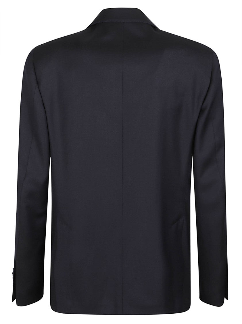 Lardini Iconic Black Virgin Wool Suit